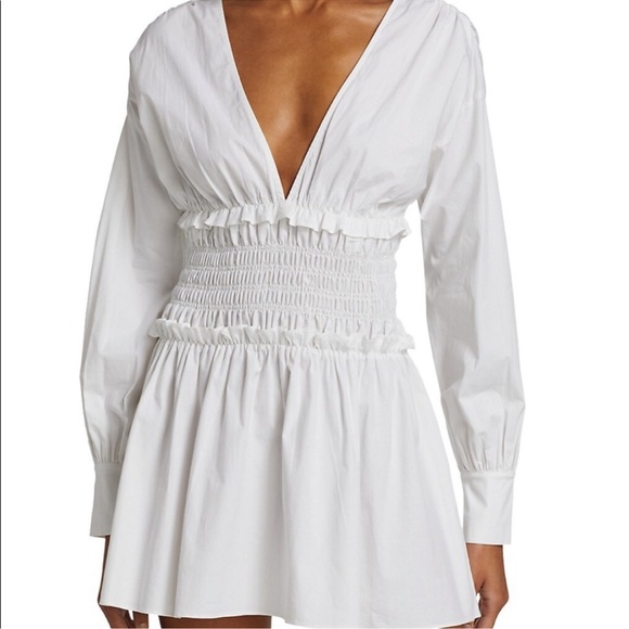 Ramy Brook Bythe Smocked Mini Dress - Picture 1 of 5